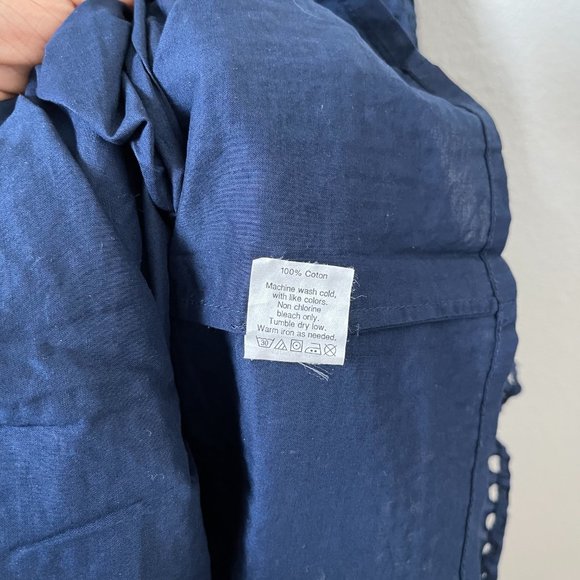 Madewell Dress Eyelet Sunshade A Line Sleeveless - Picture 9 of 10